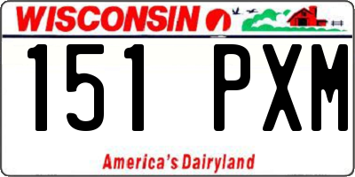 WI license plate 151PXM