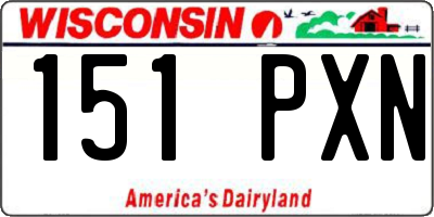 WI license plate 151PXN