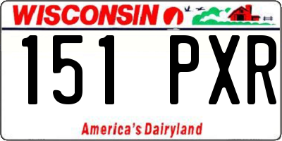 WI license plate 151PXR
