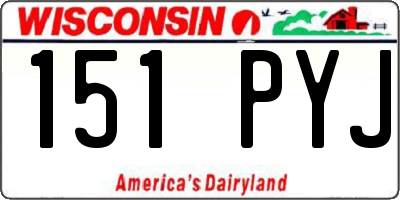 WI license plate 151PYJ