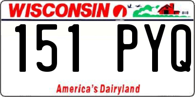 WI license plate 151PYQ