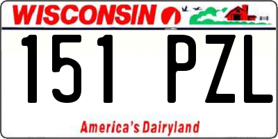 WI license plate 151PZL