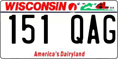 WI license plate 151QAG