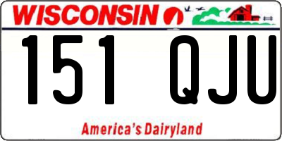 WI license plate 151QJU