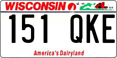WI license plate 151QKE