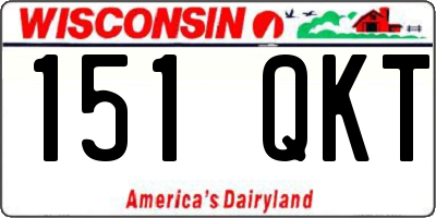 WI license plate 151QKT