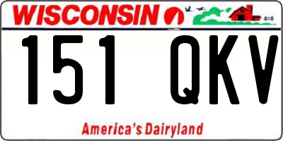 WI license plate 151QKV