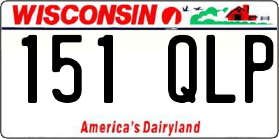 WI license plate 151QLP