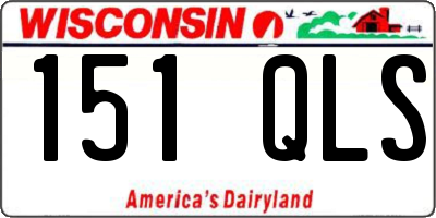 WI license plate 151QLS