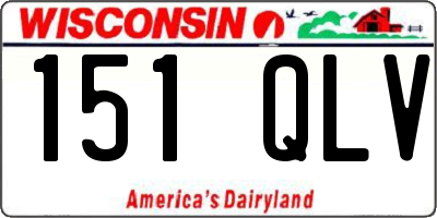 WI license plate 151QLV
