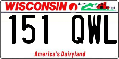 WI license plate 151QWL