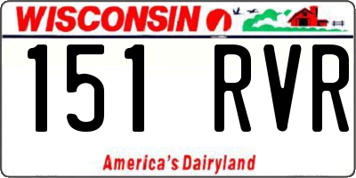 WI license plate 151RVR