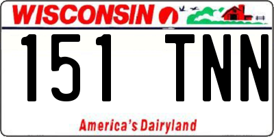WI license plate 151TNN