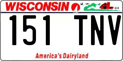 WI license plate 151TNV
