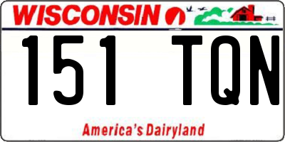 WI license plate 151TQN