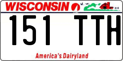 WI license plate 151TTH
