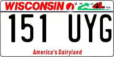 WI license plate 151UYG