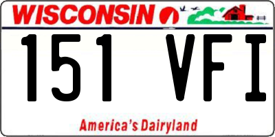 WI license plate 151VFI