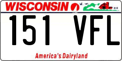 WI license plate 151VFL
