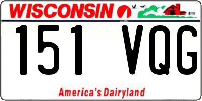 WI license plate 151VQG