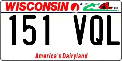 WI license plate 151VQL