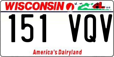 WI license plate 151VQV