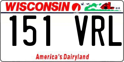 WI license plate 151VRL