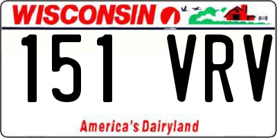 WI license plate 151VRV