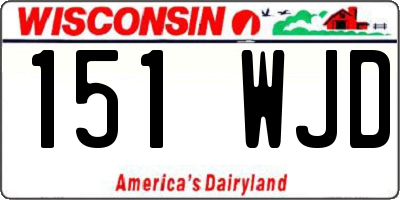 WI license plate 151WJD