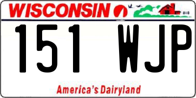 WI license plate 151WJP