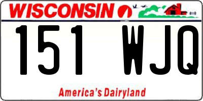WI license plate 151WJQ