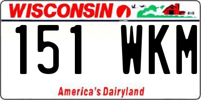 WI license plate 151WKM