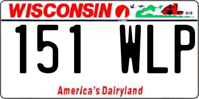 WI license plate 151WLP