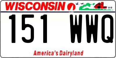WI license plate 151WWQ