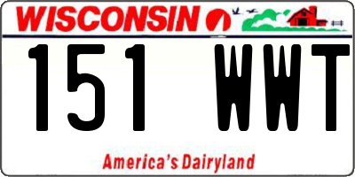 WI license plate 151WWT