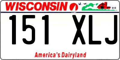 WI license plate 151XLJ