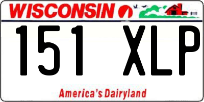 WI license plate 151XLP