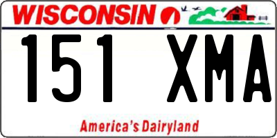 WI license plate 151XMA