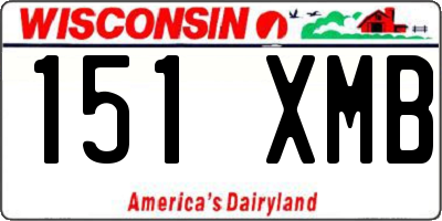 WI license plate 151XMB