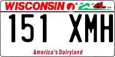 WI license plate 151XMH