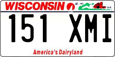 WI license plate 151XMI