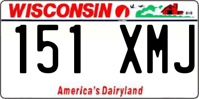 WI license plate 151XMJ