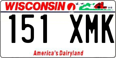 WI license plate 151XMK