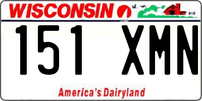 WI license plate 151XMN