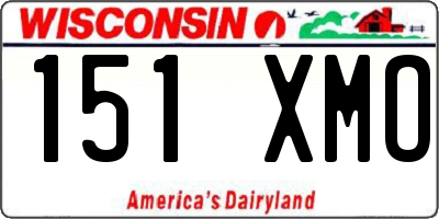WI license plate 151XMO