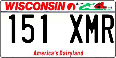 WI license plate 151XMR