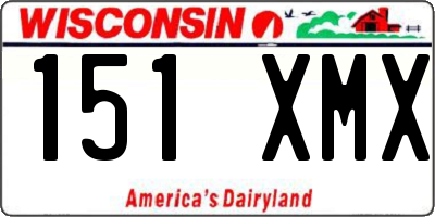 WI license plate 151XMX