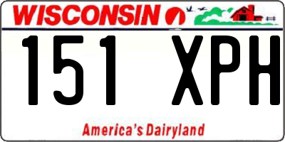 WI license plate 151XPH