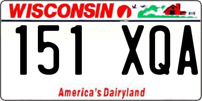WI license plate 151XQA
