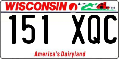 WI license plate 151XQC
